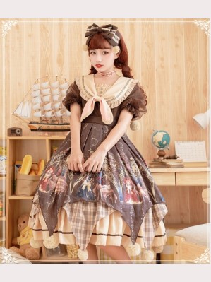 Alchemist Lolita Dress OP + KC Set by YingLuoFu (SF25)